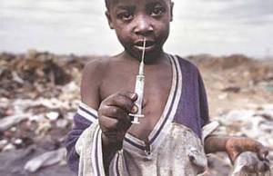 Reusing needles in Africa